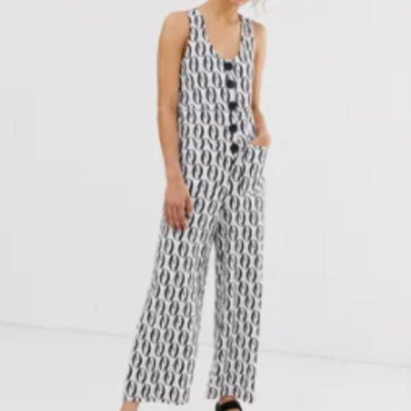 Asos Minimal Design Jumpsuit with Button Front - Picture 1 of 4